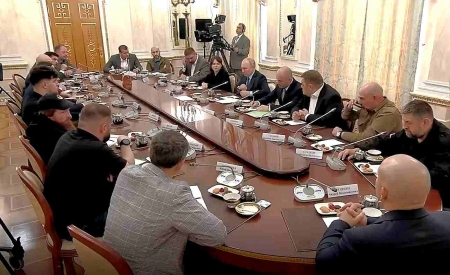 Встреча Путина с военкорами России