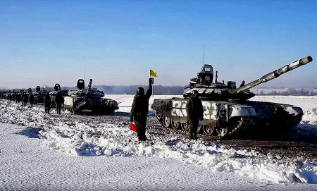 Танковая армия Западного военного округа возвращается с учений