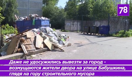 Невский экологический оператор не смог убрать свалку на улице Бабушкина без «помощи» репортеров