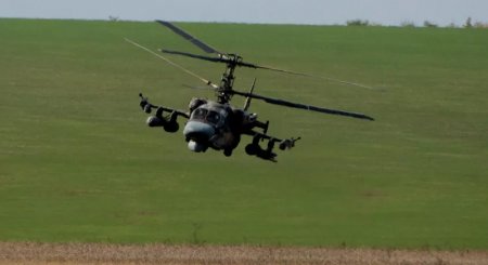 Вертолет Ка-52 Аллигатор ВС России в Херсонской области