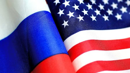 Россия - США флаги