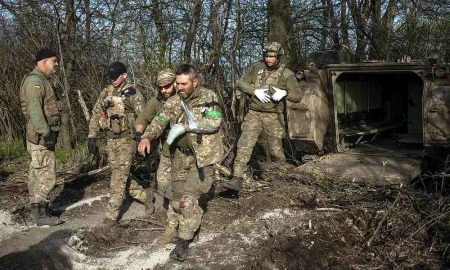 Раненые солдаты ВСУ под Артёмовском