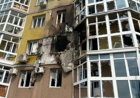 Беспилотник упал на дом Воронеж