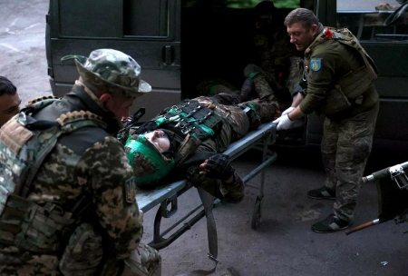 Раненый военный Украины