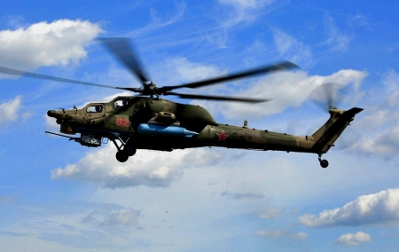Боевой вертолёт ВКС России